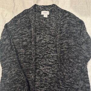Old Navy Charcoal and White Knit Sweater